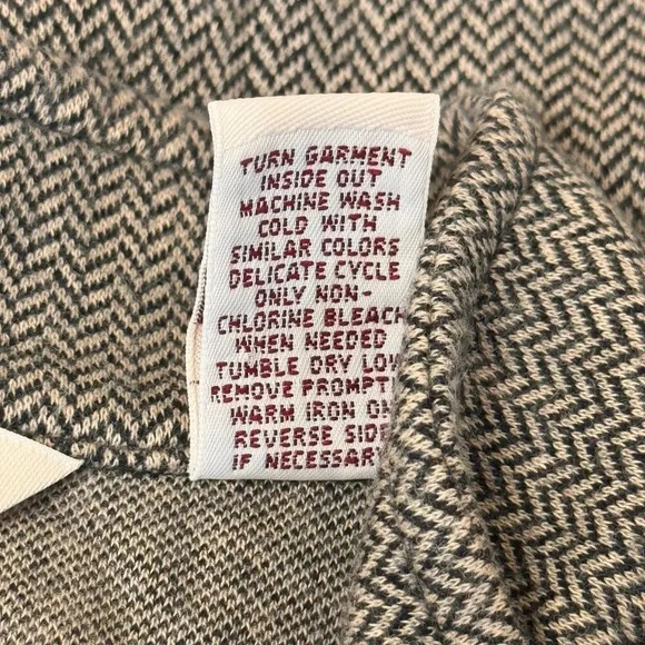 Vintage Bechamel 100% Cotton Floral Fall Patchwork Herringbone Vest Women's L - Picture 8 of 8